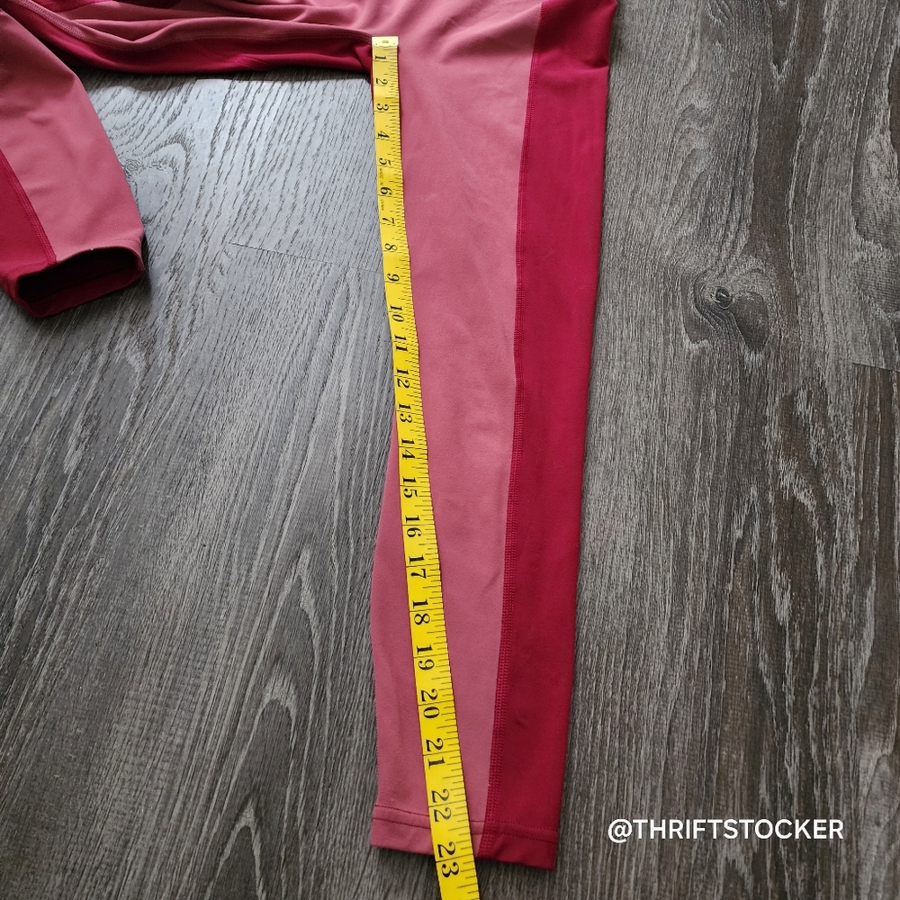 Athleta Transcend Color Block 7/8 Tights - Picture 5 of 7